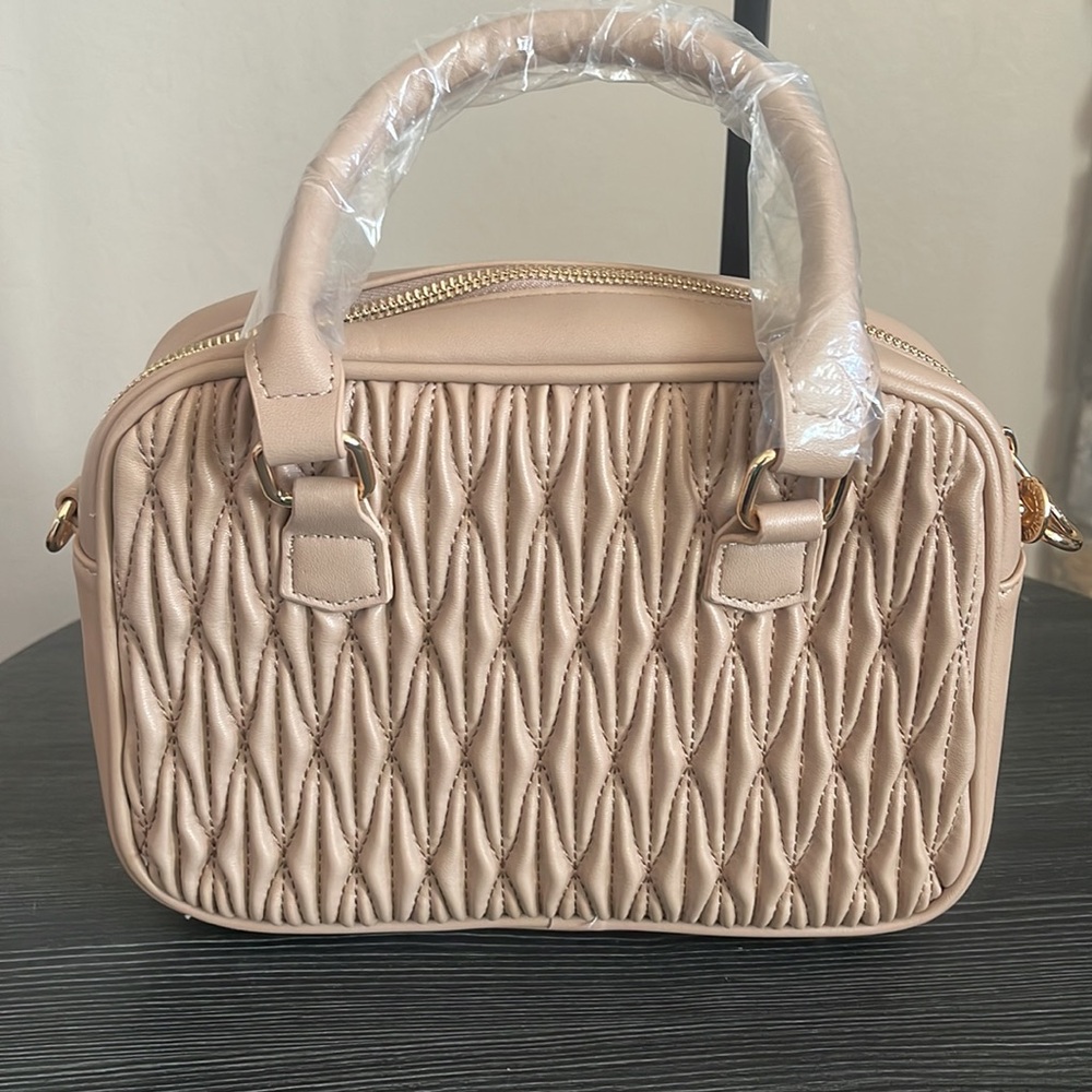 Valentino Orlandi Quilted Satchel Crossbody Bag (comes with Christmas Twilly) - Picture 5 of 11